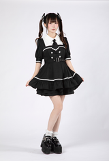 【夢展望×谷GOGOコラボ商品】探偵ネクタイ半袖ワンピース