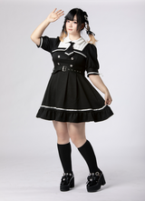 【夢展望×谷GOGOコラボ商品】探偵ネクタイ半袖ワンピース