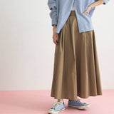 カジュアルロングフレアスカート