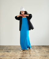 バンドカラー切替デザインシアーシャツ