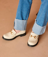 トラックソールビットローファー