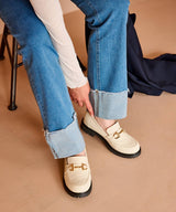 トラックソールビットローファー