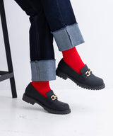 トラックソールビットローファー