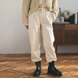 フェイクレザージョガーパンツ