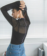 【メール便】指ぬき配色メローシアータートル