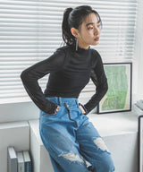 【メール便】指ぬき配色メローシアータートル