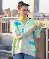 【メール便】指ぬき配色メローシアータートル