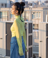 【メール便】指ぬき配色メローシアータートル