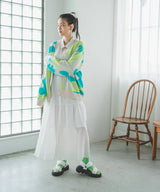 ティアードシャツカラーワンピース