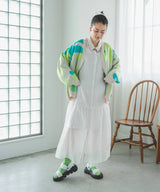 ティアードシャツカラーワンピース