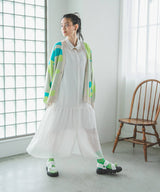 ティアードシャツカラーワンピース