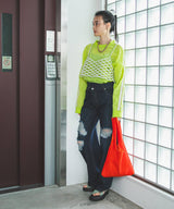 【メール便】リバーシブルニットバッグ