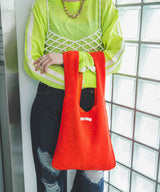 【メール便】リバーシブルニットバッグ