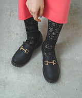 トラックソールビットローファー