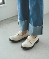 トラックソールビットローファー