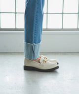 トラックソールビットローファー