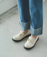 トラックソールビットローファー