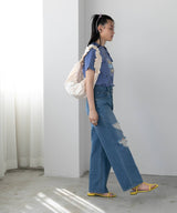 【メール便】フリルサテンショルダーバッグ