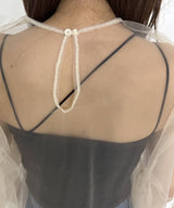【メール便】アシンメトリーチュールレーストップス