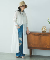 ティアードシャツカラーワンピース