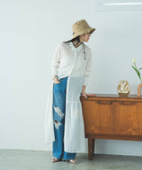 ティアードシャツカラーワンピース