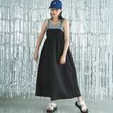 エンボスキャミボリュームワンピース