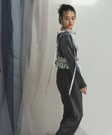 【メール便】メタリックハーネスリボンベルト