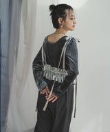 【メール便】メタリックハーネスリボンベルト