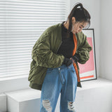 オーバーサイズMA1ミリタリーブルゾン