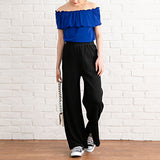 【メール便】肩紐取り外しOK♪オフショル&ベア6wayフリルトップス