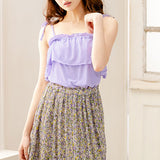 【メール便】肩紐取り外しOK♪オフショル&ベア6wayフリルトップス