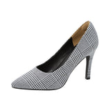 美シルエット美ライン9.5cmヒールポインテッドトゥ小顔パンプス