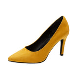 美シルエット美ライン9.5cmヒールポインテッドトゥ小顔パンプス