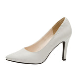 美シルエット美ライン9.5cmヒールポインテッドトゥ小顔パンプス