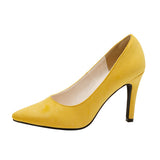 美シルエット美ライン9.5cmヒールポインテッドトゥ小顔パンプス