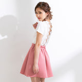 【メール便】バックセクシー開き半袖カットソー