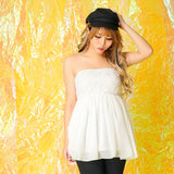 バラレースベアシフォンブラウス