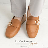 バックルローファーパンプス