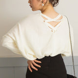 【メール便】バッククロスニット【C】