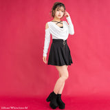 ドレープクロスキャミみせかけカットソートップス