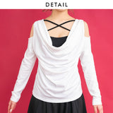 ドレープクロスキャミみせかけカットソートップス