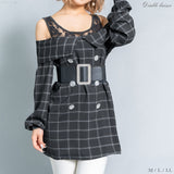 チェックシャツチュニック