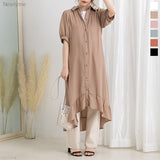 フィッシュテールシャツワンピース