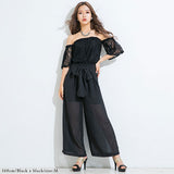 ビッグリボンレースロンパース