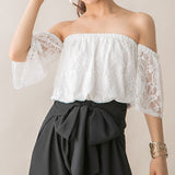 ビッグリボンレースロンパース