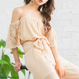 ビッグリボンレースロンパース