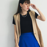 【メール便】洗えるランダムリブニットトップス