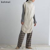 ハイネックニットベストチュニック