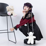 ツインリボンくまポシェット