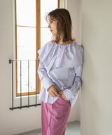 ビッグカラーストライプシャツ